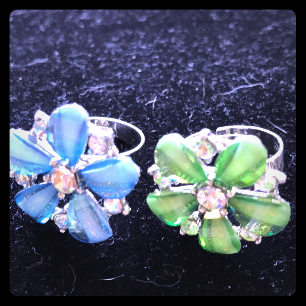 Adjustable Flower Rings